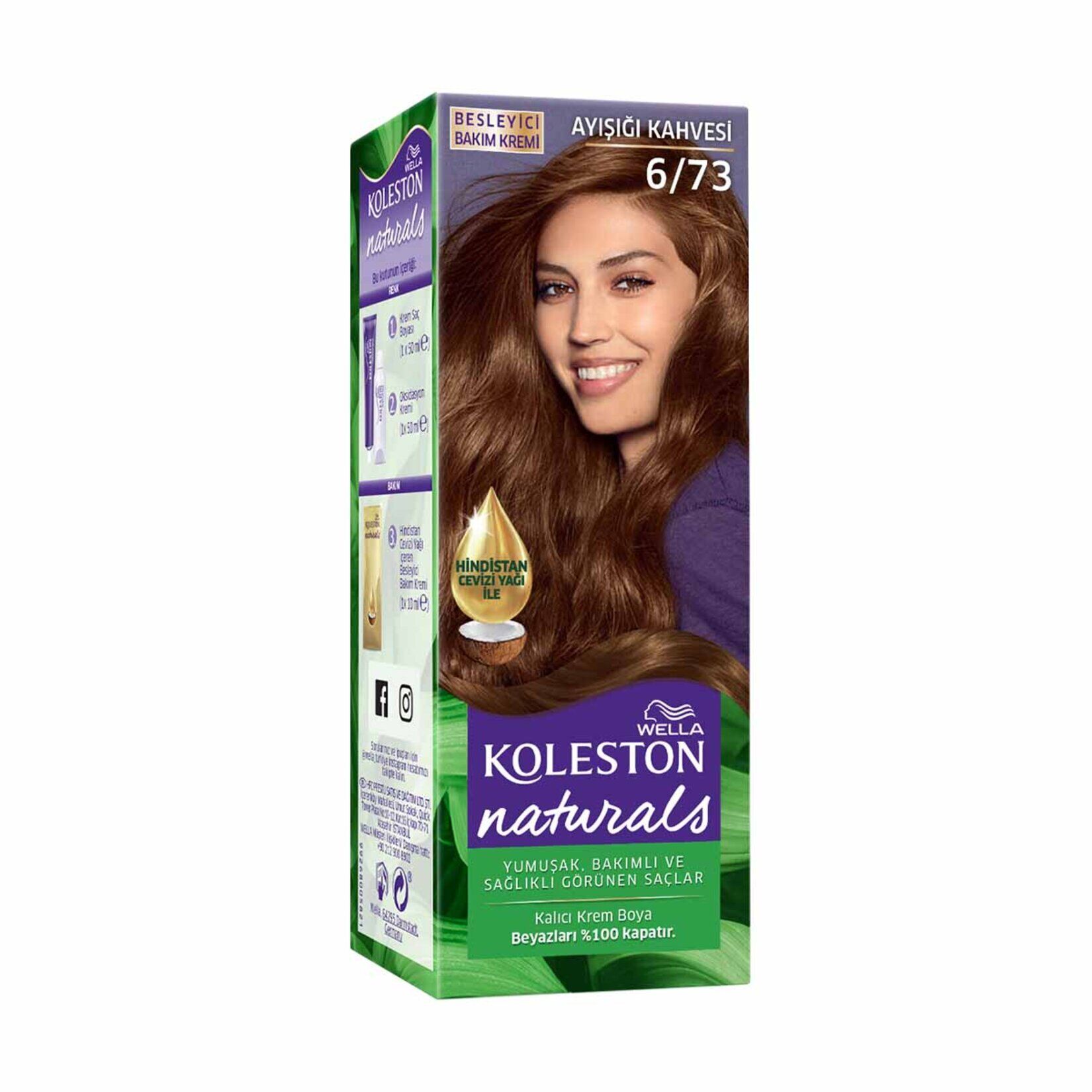 Wella Koleston Naturals Saç Boyası 6/73 Ayışığı Kahvesi