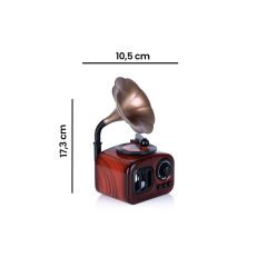 Gramofon Tasarımlı Müzik Kutusu