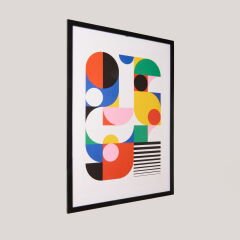 Deco Abstracto Tablo - Renkli - 70x50 cm