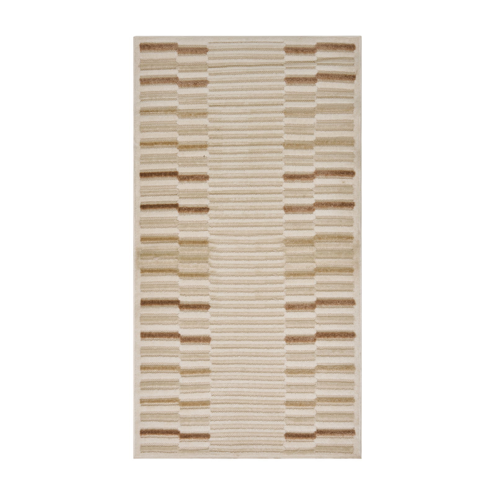 Soft Mono Tozumaz Antialerjik Halı - Bej - 80x150 cm