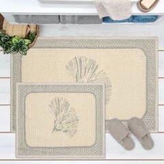 Soft Melagne 2'li Banyo Paspası - Bej - 60x100 cm + 50x60 cm