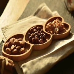 Amor 3 Bölmeli Kalp Çerezlik - Açık Kahverengi - 27 cm