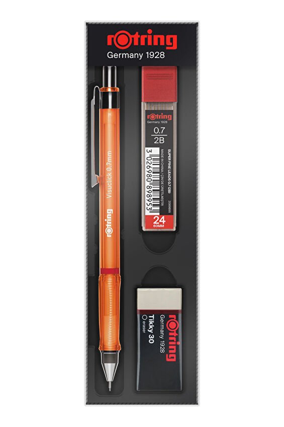 Rotring Visuclick Silgili Okul Seti 0.7mm Turuncu