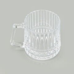 Glass Cam Çizgili Kupa - Şeffaf - 172 ml