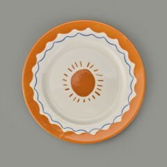 Kitchen Sun Tatlı ve Kahvaltı Tabağı - Krem / Sarı - 21 cm