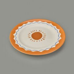 Kitchen Sun Tatlı ve Kahvaltı Tabağı - Krem / Sarı - 21 cm