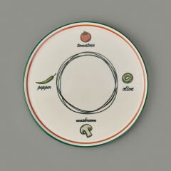 Kitchen Gourmet Classic Pizza Tabağı - Renkli - 30 cm