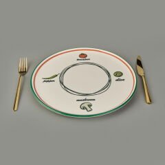 Kitchen Gourmet Classic Pizza Tabağı - Renkli - 30 cm