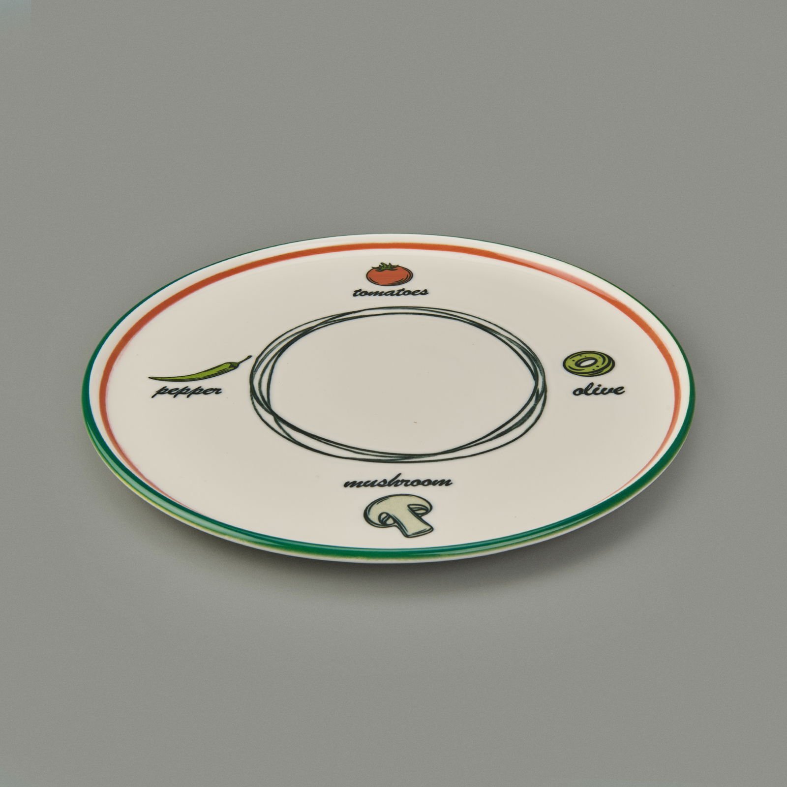Kitchen Gourmet Classic Pizza Tabağı - Renkli - 30 cm