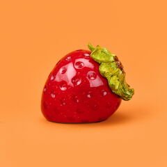 Deco Strawberry Dekor - Kırmızı - 10 cm
