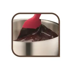 Ingenio Ahşap Silikon Spatula - Kırmızı - 32 cm