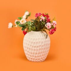 Deco Hermosa Vazo - Bej - 21 cm