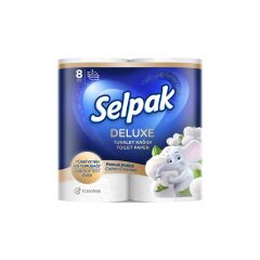 Selpak Deluxe Pamuk Katkılı Tuvalet Kağıdı 8'li