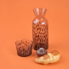 Calista Bardaklı Sürahi Seti - Siyah - 700 ml