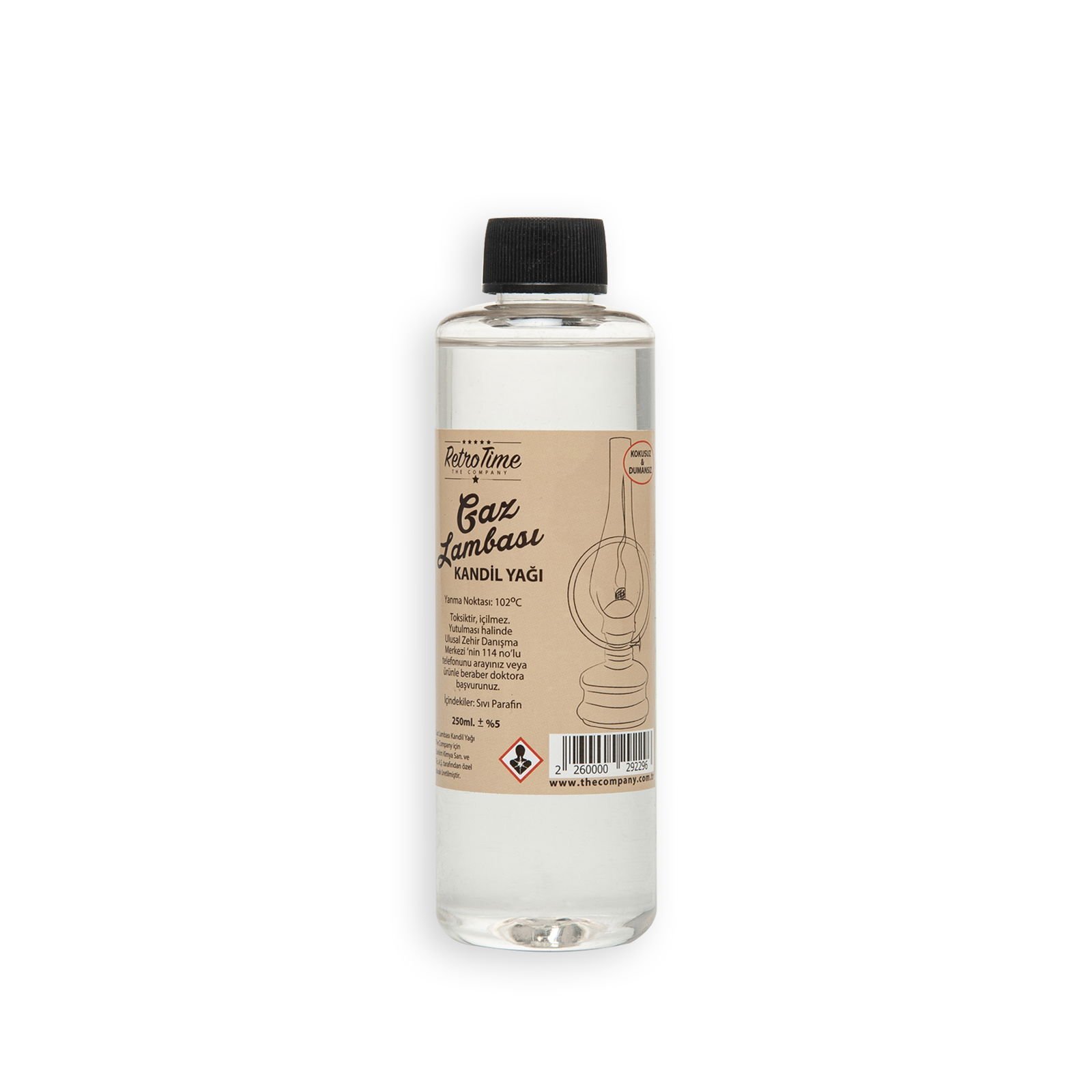 Time Gaz Lambası/Kandil Yağı - 250 ml/Asorti