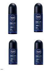 80031 NIVEA MEN DEEP DARKWOOD ROLL-ON  4 ADET