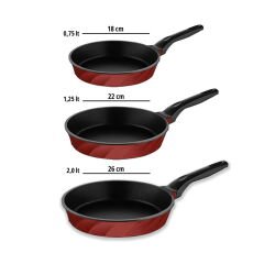 Vento 3’lü Tava Seti - Bordo
