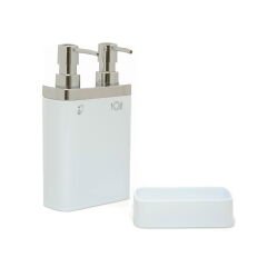 Viva 2'li Süngerlikli Sıvı Sabunluk - Beyaz