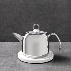 Satürn Çelik Çaydanlık - Inox - 2 lt + 1 lt