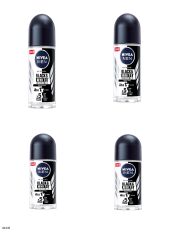 82245 NIVEA MEN BLACK  WHITE ORIGINAL ROLL-ON  4 ADET