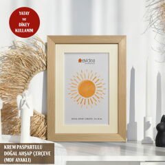 Deco Ahşap Çerçeve - Bej - 13x18 cm