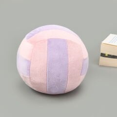 Soft Voleybol Topu Figürlü Yastık - Pembe / Eflatun - 20 cm