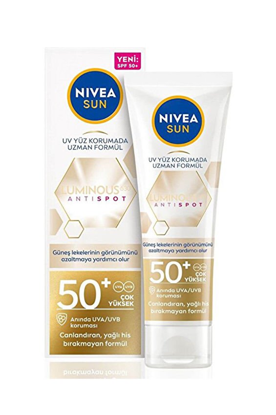 Nivea Sun Lumınous630 Leke Karşıtı SPF 50 Yüz Güneş Koruma 40 ml