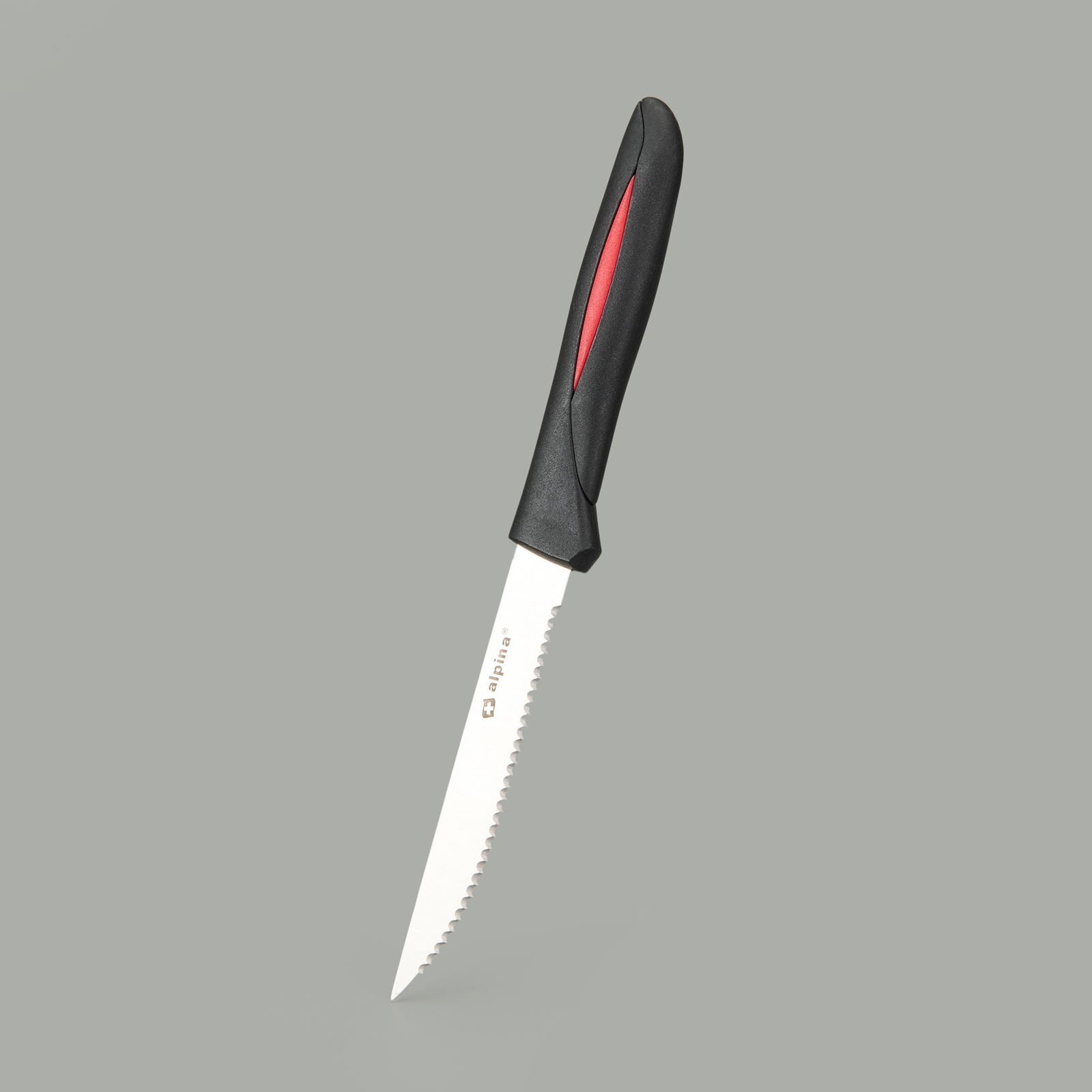 12'li Et Bıçağı Seti - Şeffaf / Gri - 22,8 cm