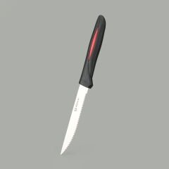 12'li Et Bıçağı Seti - Şeffaf / Gri - 22,8 cm