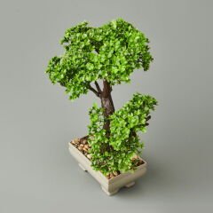Dekor Saksılı Yapay Ağaç - Asorti - 20x22 cm