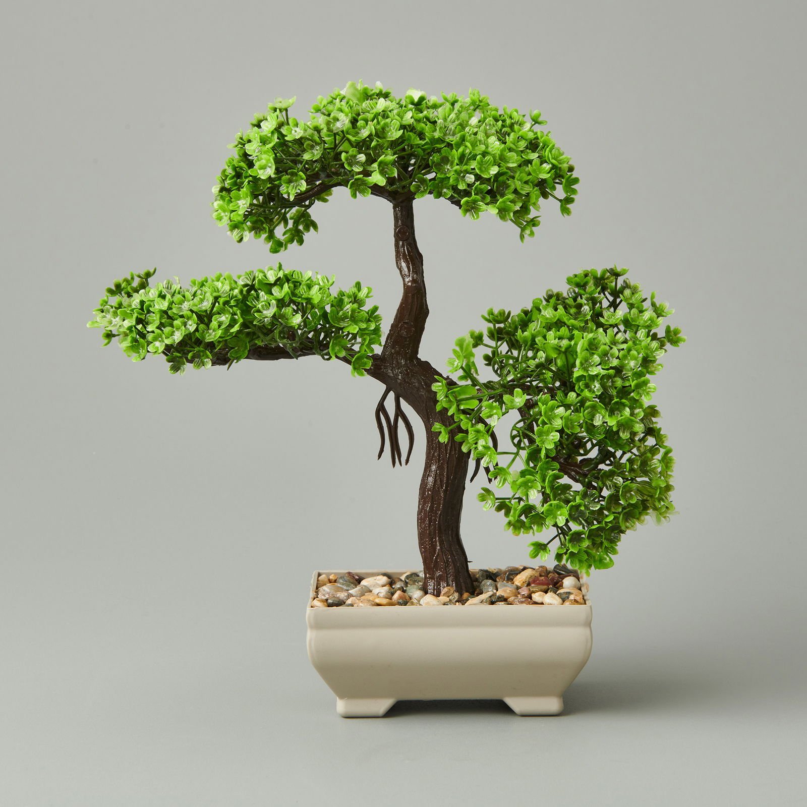 Dekor Saksılı Yapay Ağaç - Asorti - 20x22 cm