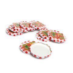 10'lu Kavanoz Kapağı - 8,2 cm - Asorti