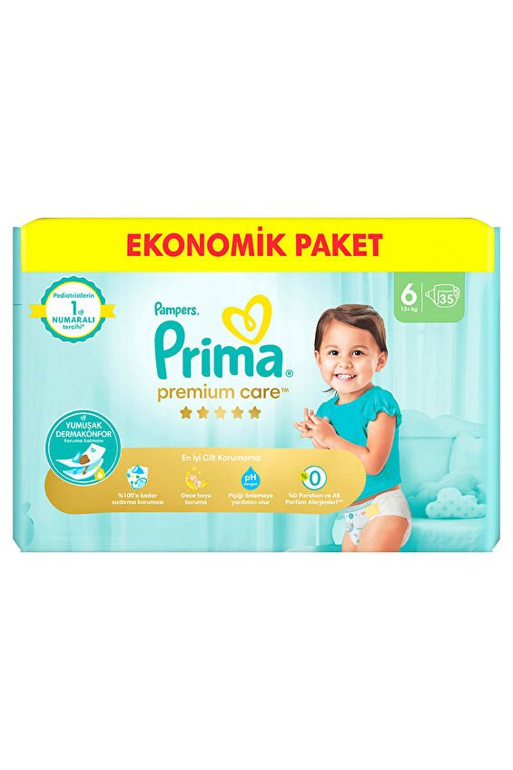 Prima Premium Care Eko (6) XL +13 kg 35 Adet Bebek Bezi