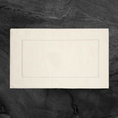 Soft Pete 2'li Banyo Paspası - Beyaz - 60x100 cm + 50x60 cm
