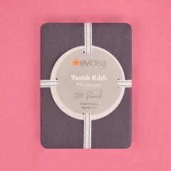 Soft Oxford 2'li Yastık Kılıfı - Antrasit - 50x70 cm