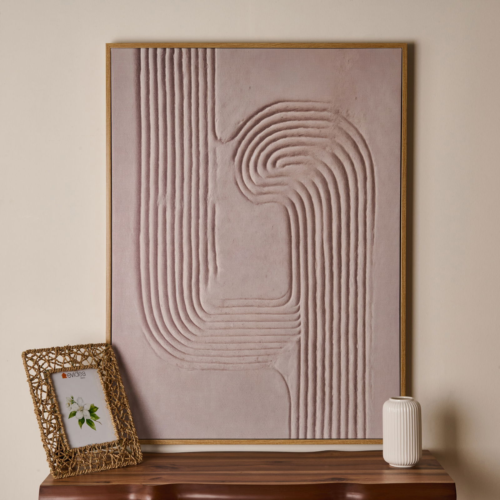 Deco Benoit Tablo - Bej - 100x75 cm