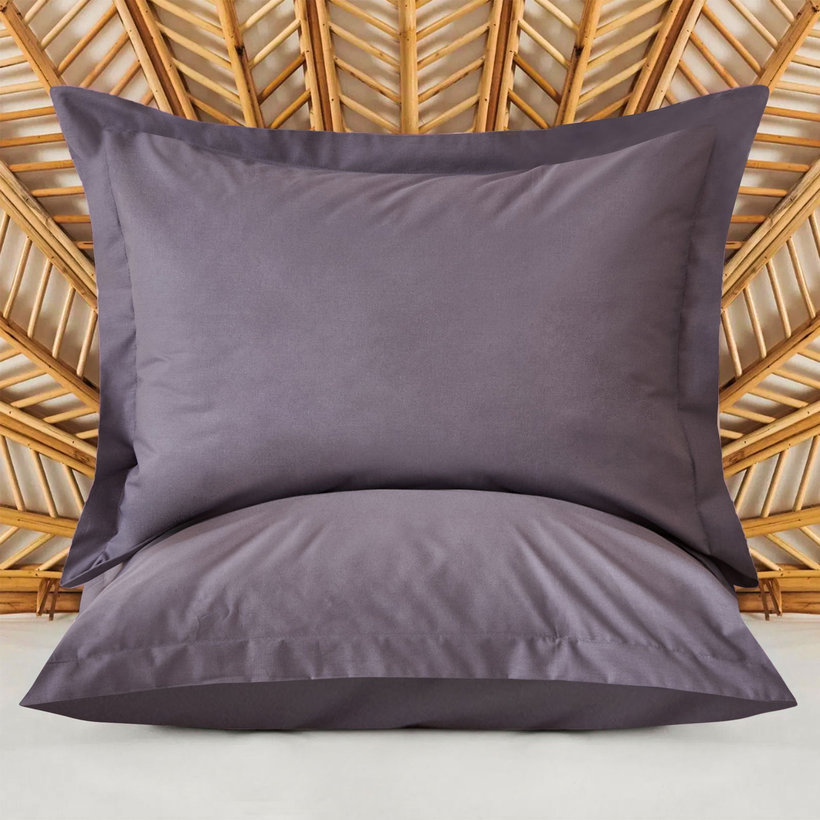 Soft Oxford 2'li Yastık Kılıfı - Antrasit - 50x70 cm