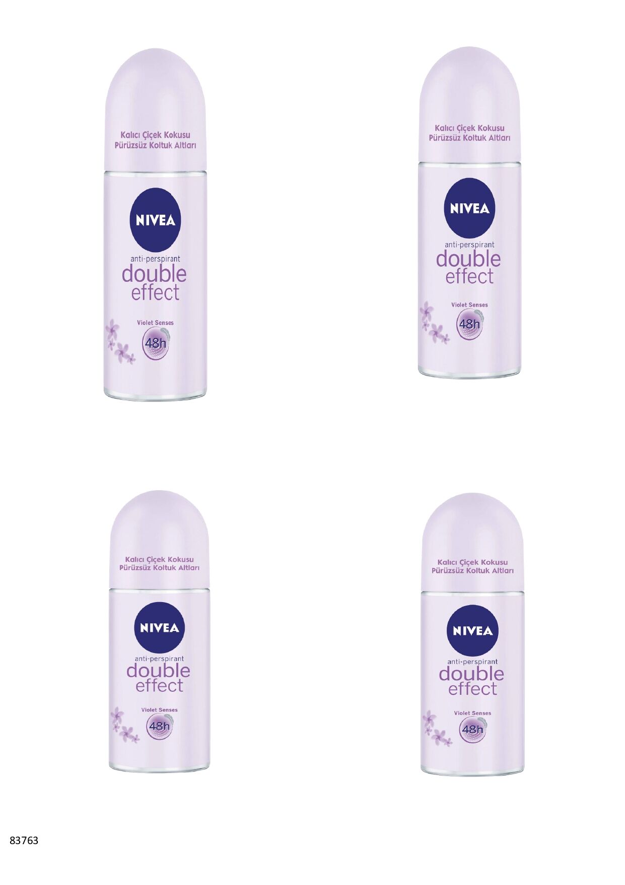 83763 NIVEA DOUBLE EFFECT ROLL-ON  4 ADET