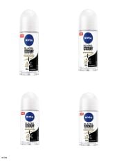 83784 NIVEA BLACK  WHITE İPEKSİ PÜRÜZSÜZLÜK ROLL-ON  4 ADET