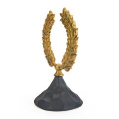 Deco Wreath Biblo - Gold / Siyah - 40 cm