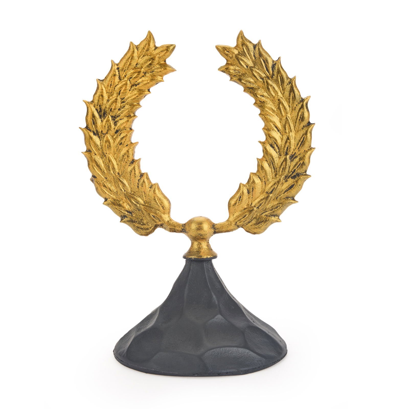 Deco Wreath Biblo - Gold / Siyah - 40 cm