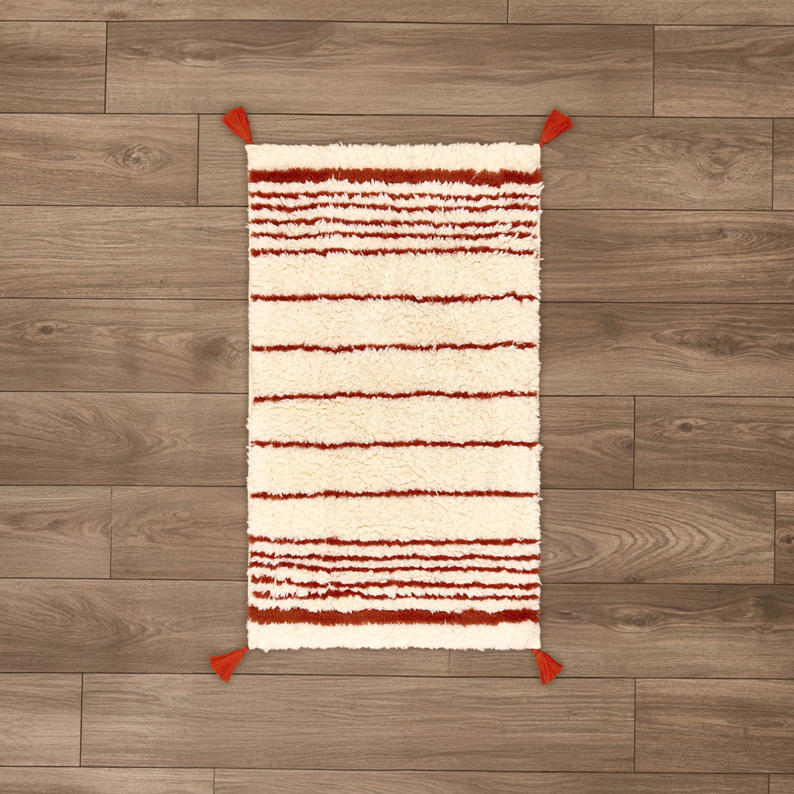 Soft Colorful Banyo Paspası - Beyaz - 60x100 cm