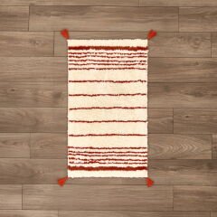 Soft Colorful Banyo Paspası - Beyaz - 60x100 cm