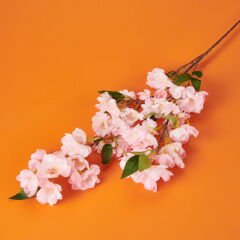 Kiraz Çiçeği Yapay Çiçek - Açık Pembe - 90 cm