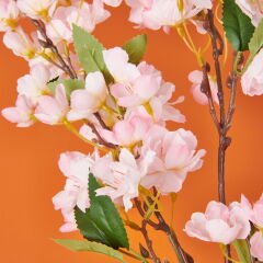 Kiraz Çiçeği Yapay Çiçek - Açık Pembe - 90 cm