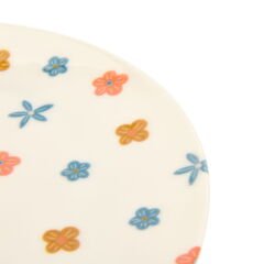 Porselen Mazzo Servis Tabağı - Renkli - 25 cm