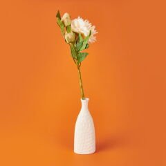 Şakayık Yapay Çiçek - Krem - 65 cm