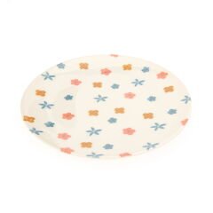 Porselen Mazzo Servis Tabağı - Renkli - 25 cm