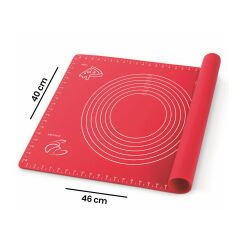 Ölçülü Hamur Matı - Kırmızı - 40x46 cm