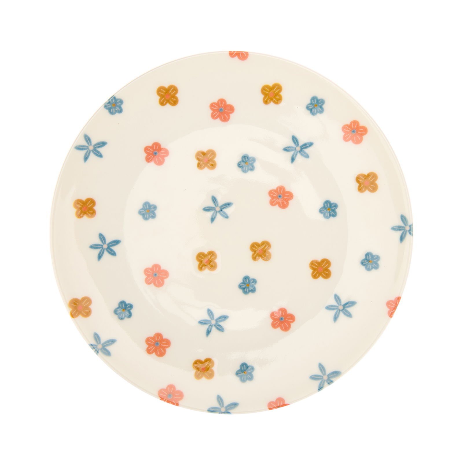 Porselen Mazzo Servis Tabağı - Renkli - 25 cm